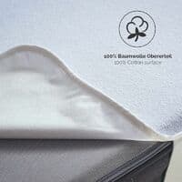 Waterproof Mattress Protector 120x200cm Breathable Bed Protector for Adults & Children, Dustproof & Hypoallergenic[JUN]
