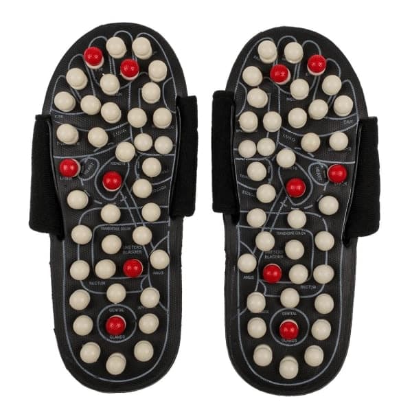 Massageslippers Reflexology - Slip in Massage for Feet Black M