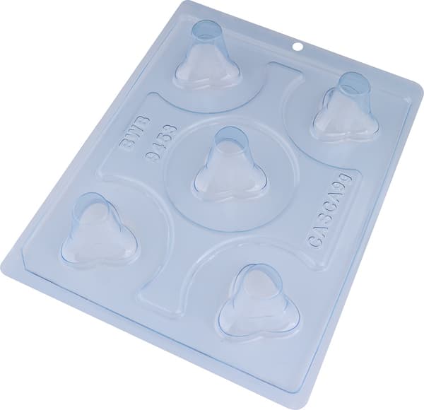 Pralinekop Chokoladeform - BWB 9453 - Special 3-delt form Transparent transparent