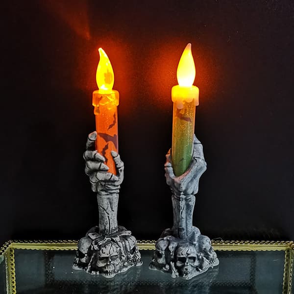 Halloween-dekoration, 1 stk. spøgelseshånd LED-lyslampe til Halloween-dekoration