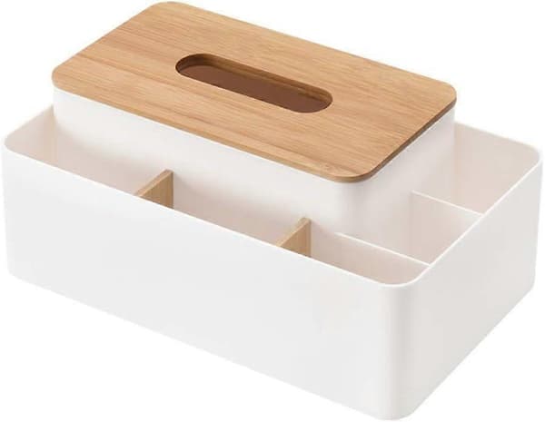 Multifunktionell Näsdukslåda Rektangulär Ansiktsservetthållare Dispenser för Matsal, Kök, Sovrum Toalettbord och Heminredning