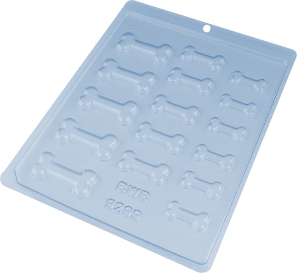 Pralinform Hundeben Sjokoladeform - Dog Bone - BWB 9299 Transparent transparent