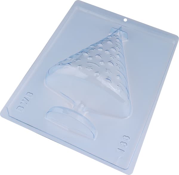 Pralinform Juletre Sjokoladeform - BWB 133 - Spesiell 3-delt form Transparent transparent