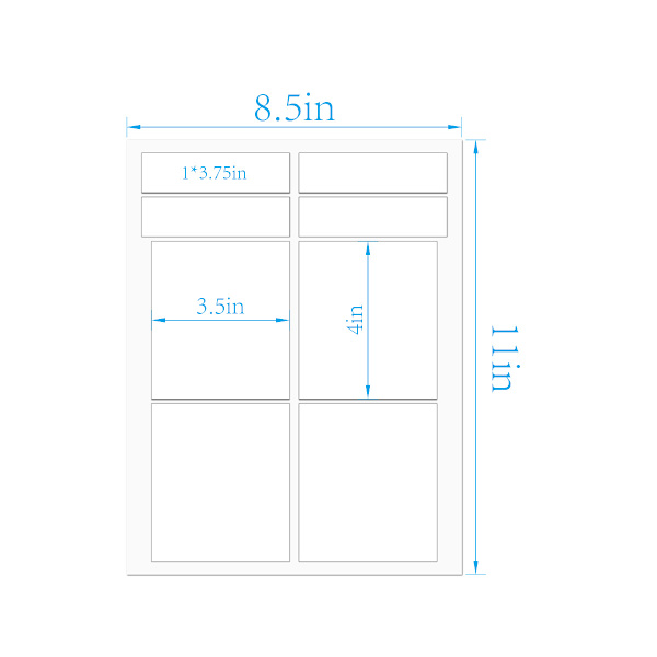 10 Pcs Blank Wine Labels, 2 Sizes, Matte White Stickers, Self-Adhesive