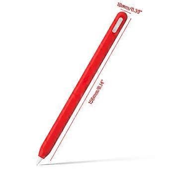 Ultratynt silikonetui for Pencil 2. generasjon - Perfekt passform, fallsikkert og lett silikongrep, grå (grå)