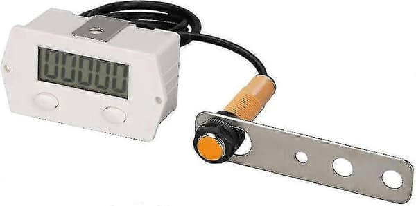 Digital Counter Electronic Click Counter Magnetic High Sensitivity Row Number Xj-5j Click Counter White Industrial Control Switch White (1pcs) Best Gift
