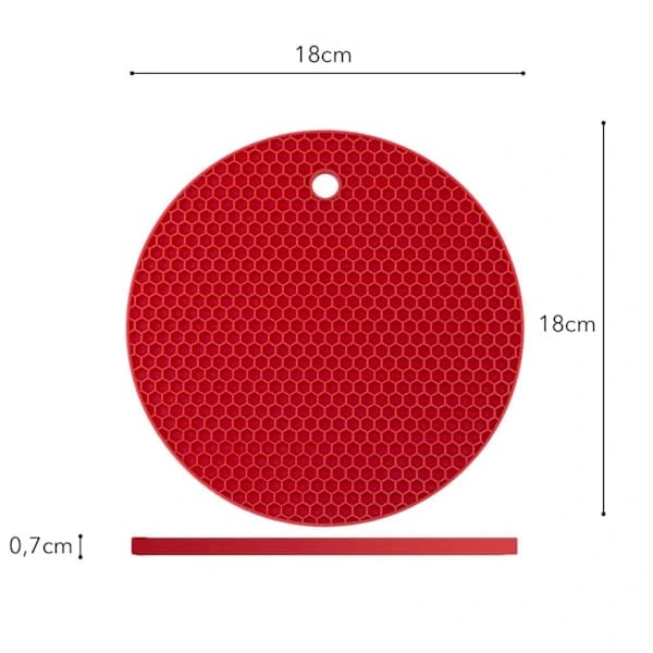 Sett med 4 multifunksjonelle varmebestandige gryteunderlag, tåler oppvaskmaskin
