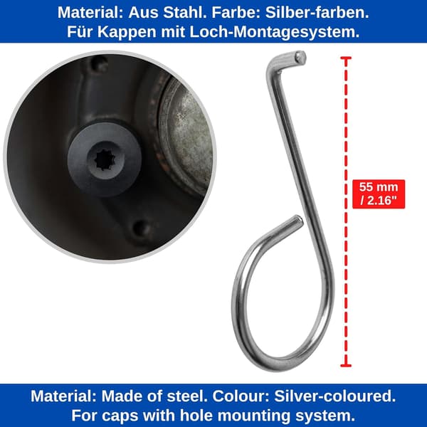 Wheel Nut Cap Remover, Set of 4, Tire Bolt Cap Replacement
