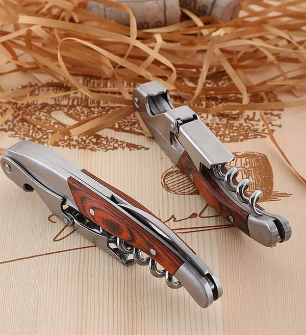 Professional Waiter Corkscrew Wine Key for Bartenders Set of 3