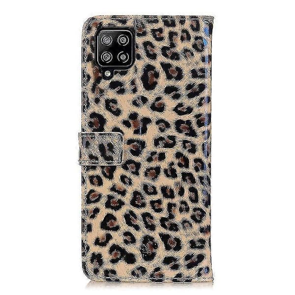 Fodral för Samsung Galaxy A22 4g Plånbok Kortfodral Flip Läderfodral - leopard