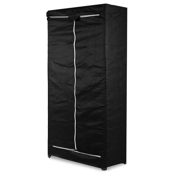 Suojapeite hyllylle 180 x 90 x 40 cm - musta