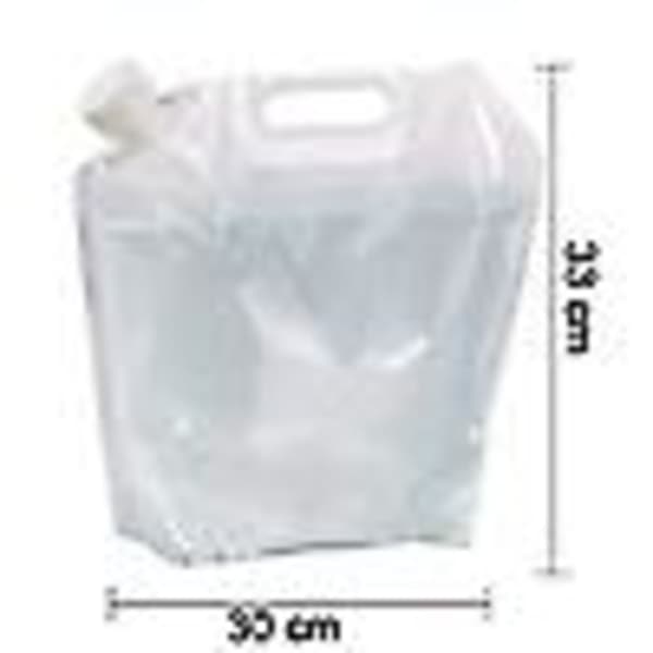 Sammenfoldelig vandbeholder, drikkevandsbeholder sammenfoldelig 5L Blå Hvid 4 White 4