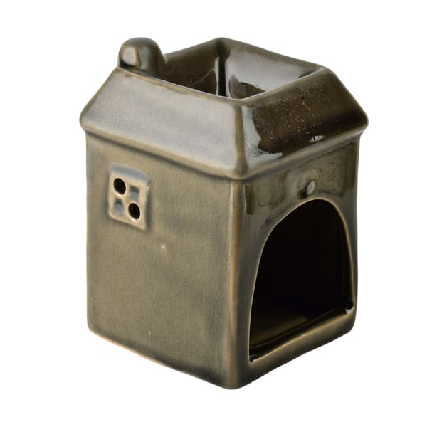 Aromalampe Keramikk Mondex Hus 6,5x6,5x9,5 cm Grå 1 stk