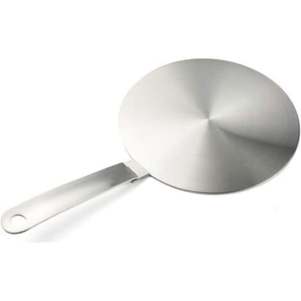 Induction Adapter, Induction Hob Conversion Disc, Heat Diffuser Plate with Detachable Handle and Base, 20 cm