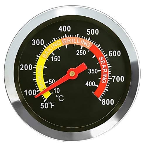 6CM Termometer, Grillrøyk Termometer, BBQ Termostat