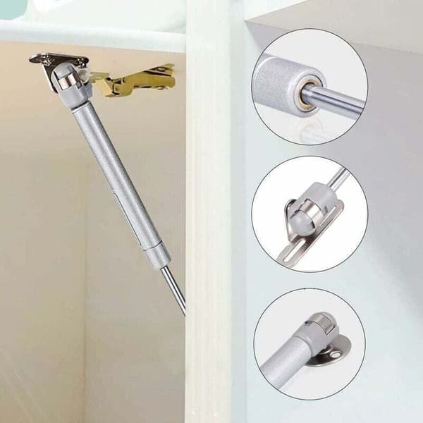 2-pack Gas Spring 60N/6kg, Soft-Closing Hydraulic Damper for Cabinet Doors, Compatible with Kitchen Cabinets