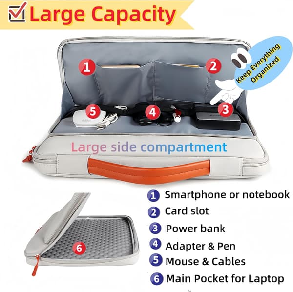 Waterproof Laptop Bag 13.3-inch Khaki