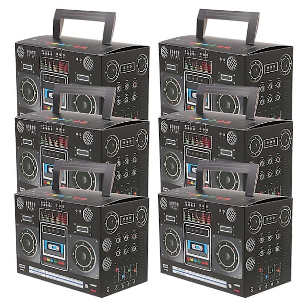6 Pieces Tabletop Retro Radio Decorations Candy Boxes Candy Boxes Candy Wrapper Boxes