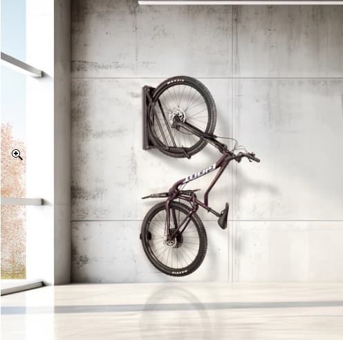 Cykelstativ med roll-on-design, justerbart til 20-29-tommer hjul