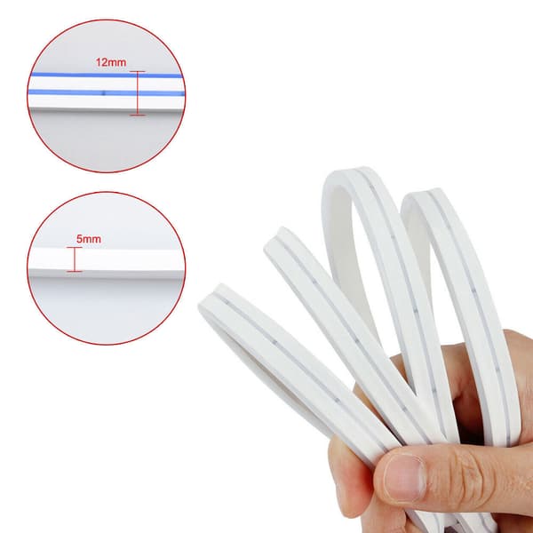 120 cm LED-stripe for bilpanser 12V Vanntett Fleksibel Bilpanser Lysstripe Hvit