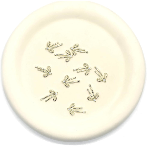 10 STK Guldbue Charms