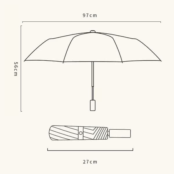 Portable Travel Umbrella, Windproof Design with Inverted Folding Structure for Compact Storage, Lightweight UV Protection Rain Sunshade for Men and