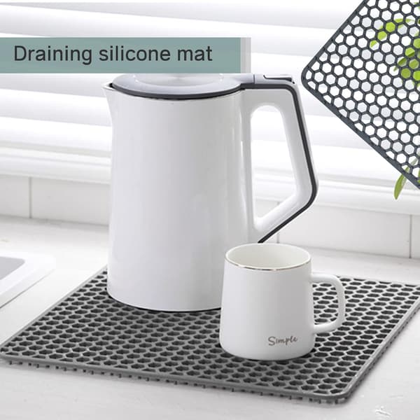 Silikon Diskho Skyddsmatta 30,5 * 30,5 cm, Disk Torkmatta Bänkskydd, Diskbänksmattor