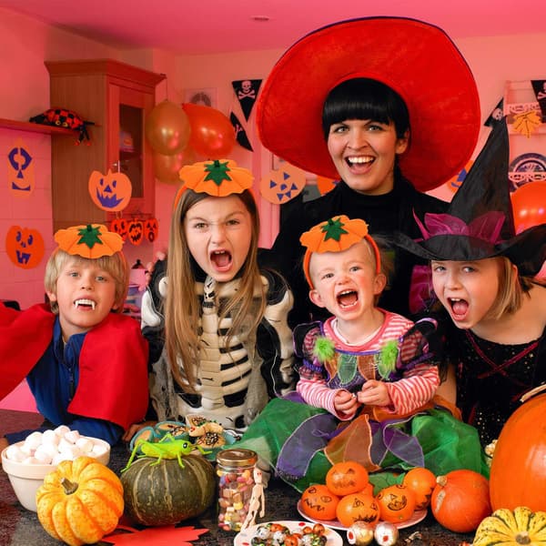 3 kpl Halloween kurpitsa päänauhat kurpitsa hiusrusetit kurpitsa