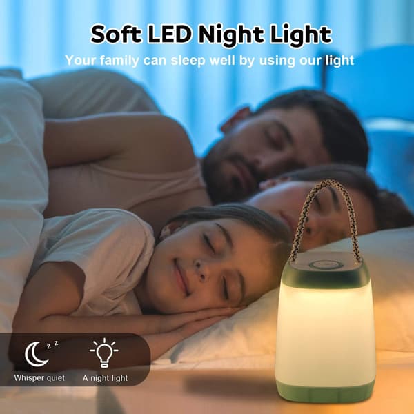 LED-campinglampe 2-pakning bærbar LED-teltlykt 3 moduser