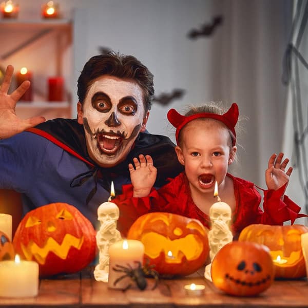 3D Kranie Lysform Søjle Halloween Silikone Harpiksform til Kunst