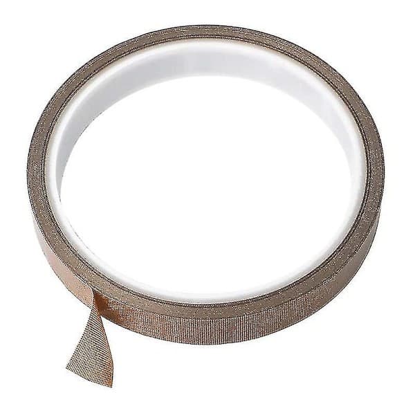 Rullar PTFE-tejp/PTFE-tejp för vakuumförpackningsmaskin, hand- och impulsförseglare (1,3 cm x 10 m) Ljusbrun