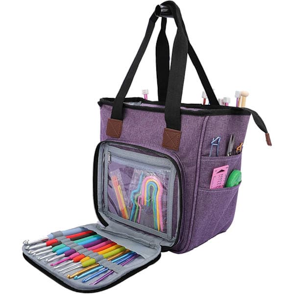 Large Knitting Storage Bag, Sewing Bag, Crochet Bag, (No Accessories)