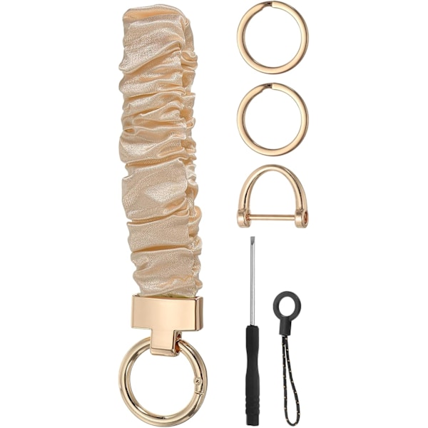 Scrunchie Nøglering Håndledsrem color_name Champagne
