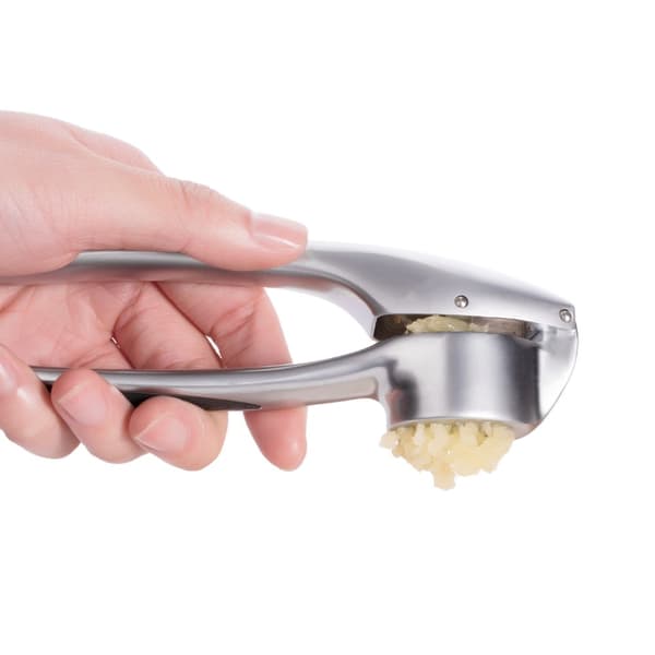 Garlic Garlic Press Zinc Alloy Garlic Grinder Press Tool Silver silver