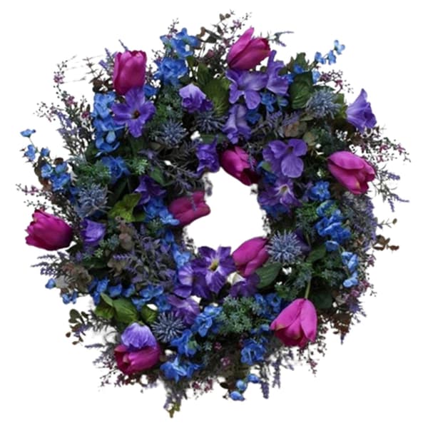 Spring and Summer Wreath Artificial Door Wreath Creative Outdoor Decoration