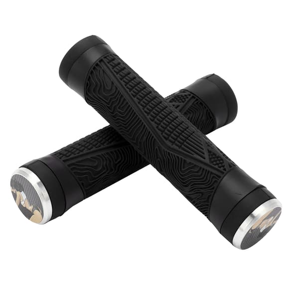 FMFXTR Mountain Bike Handlebar Grips Gecko Pattern Universal Silicone Handlebar Black