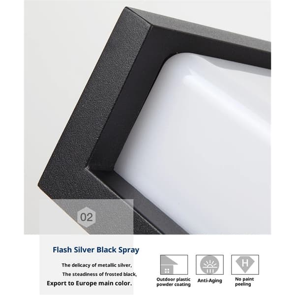 LED 8 \" ulkoseinävalaisin, ulko-oven talon valaisin | 18W | Ulkovalaistus