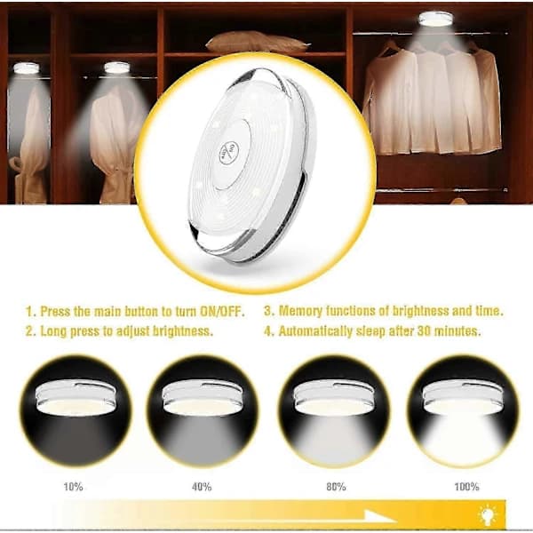 LED-skapbelysning, batteridrevet LED-skapbelysning, LED-skaplamper nattlys