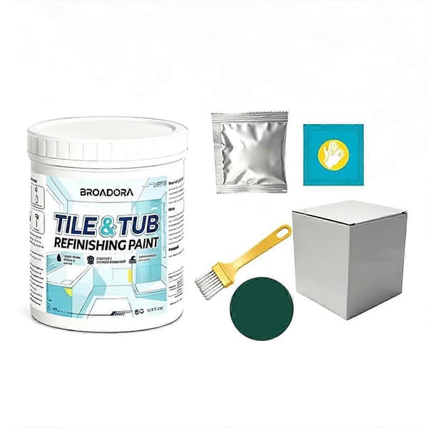 White Bathtub Paint Long-lasting Tile Coating for Home Kitchen