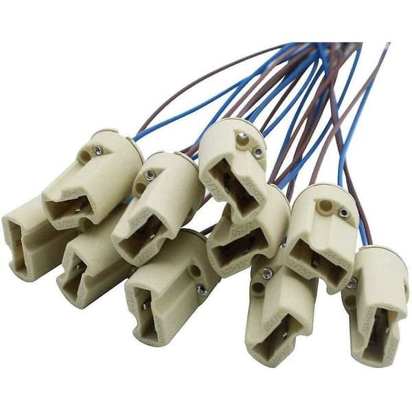 G9 keramisk lampeholder halogen sokkel 250v lyskontakt 10 stk