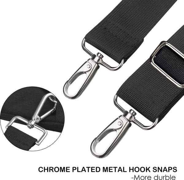 Väskrem, Universal, 133 cm, Justerbar ersättningsaxelrem för väskor, kamera, crossbody