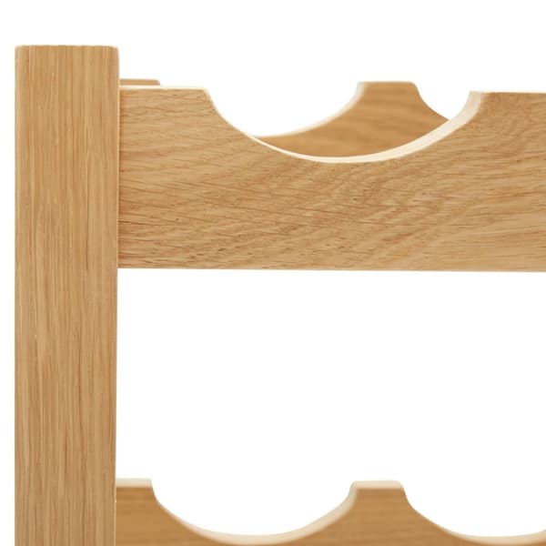 vidaXL Vinstativ for 6 flasker 37x21x21 cm heltre eik Brun brown