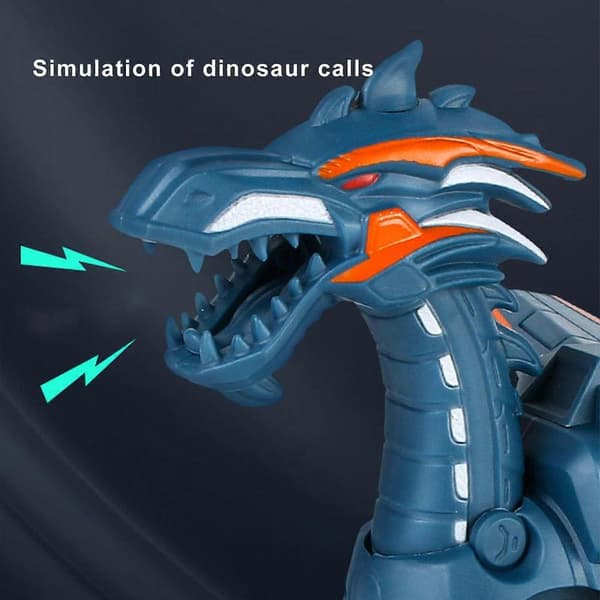 Walking Spray Dinosaur Toy for Kids Ages 3-12. Mechanical Simulation, Multifunctional Walking Spray Dinosaur Toy Blue blue