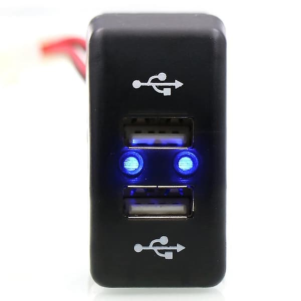 Bil Dobbelt USB-oplader 5V 2.1A Bil USB-stik Biltilbehør til Daf Lastbil Daf 95 XF XF 106 10