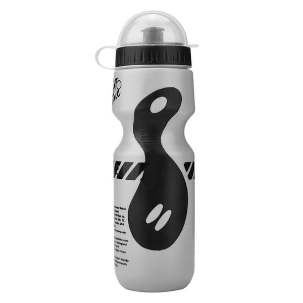 650 ml vesipullo pyörätelineellä maastopyöriin (harmaa)