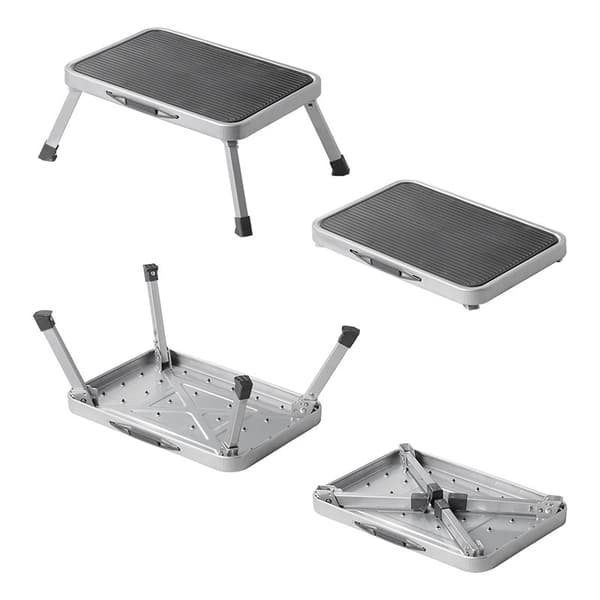 Single-step foldable for caravan/motorhome