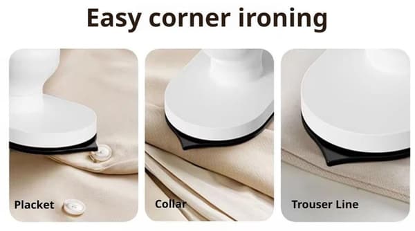 Wireless Mini Iron & Steamer, USB Rechargeable, Ceramic Soleplate, 3 Heat Settings LED – White