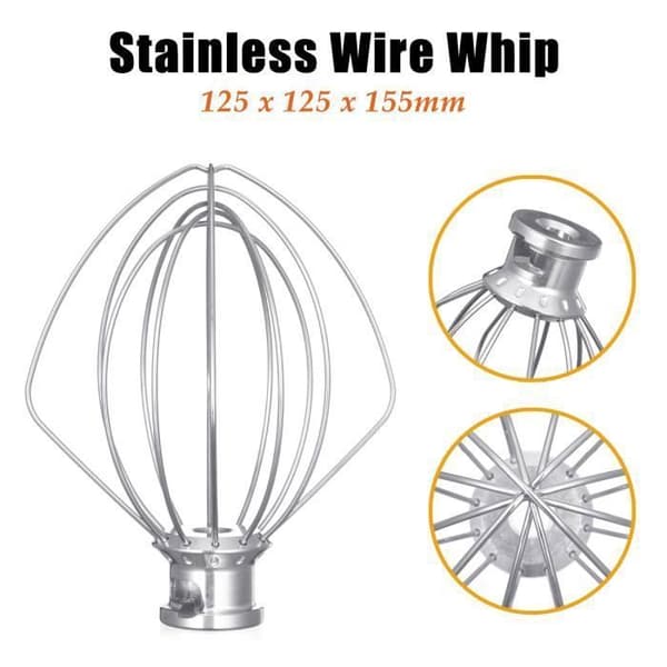 KitchenAid Piskeris - 1 stk, metal, elektrisk, multifunktionel - Passer til K45WW, 9704329 Etiket