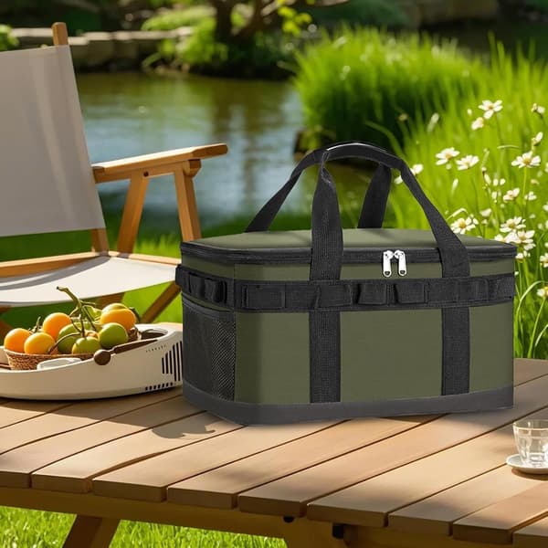 Bærbar Isoleret Køletaske, Let Termisk Tote til Picnic, Camping, Strand