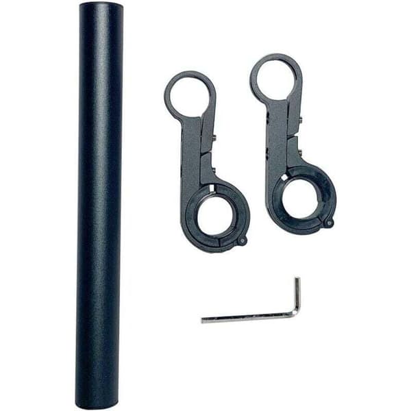 Aluminum Alloy Handlebar Extension with Light and Phone Mount for Motorcycles and Electric Bikes